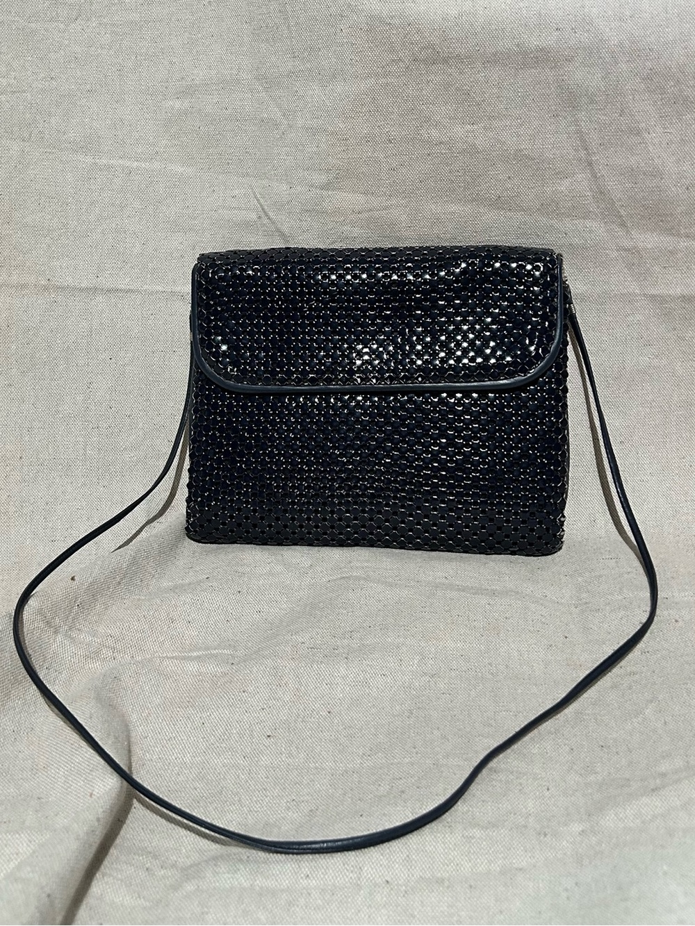 Vintage Whiting and Davis metal mesh handbag with Gold Hardware
